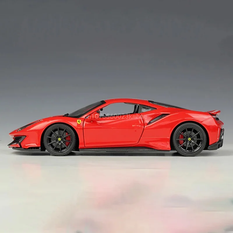 Maisto Ferr 488 Pista Sports Car Model 1:24 Diecast Alloy Simulation vechile Model Collection Home Decoration Ornament Toy Gifts