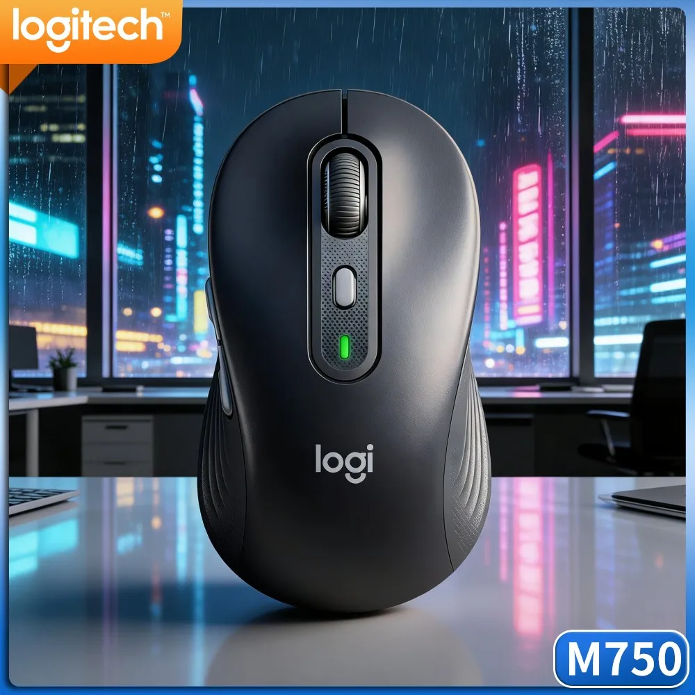 Logitech M750 Office Mouse Precision Optical Sensor Three Device Switch Soft Thumb Rest Bag Practical Pick Tool