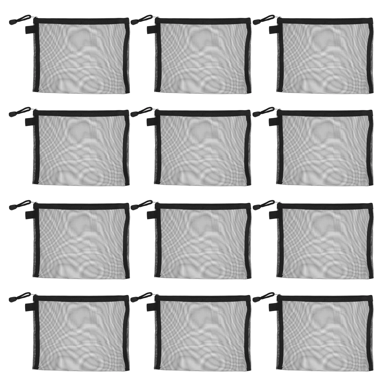 

15Pcs Travel Essential Mesh Organizer Bags Zipper Pouches for Pencil Storage Lightweight Portable Bags for Business