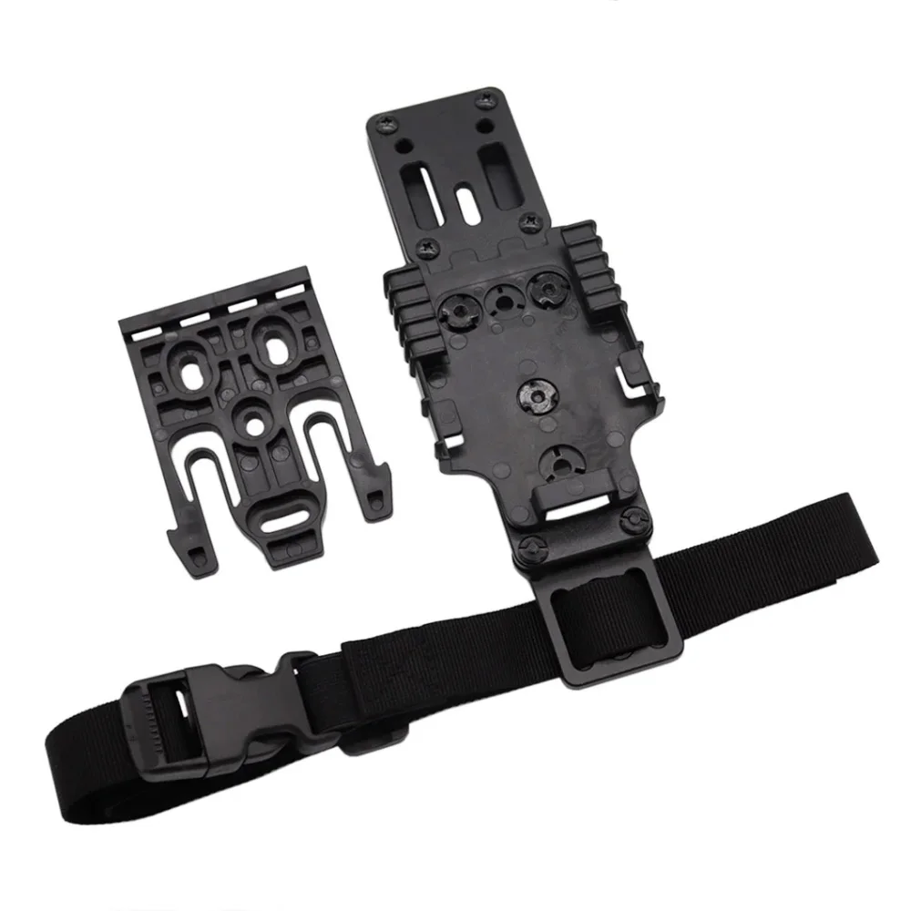 Taktischer modularer Pistolen holster adapter aus Metall mit qls Plattform holster Drop Leg Band Jagd Airsoft Quick Pull Draw – Detail 6