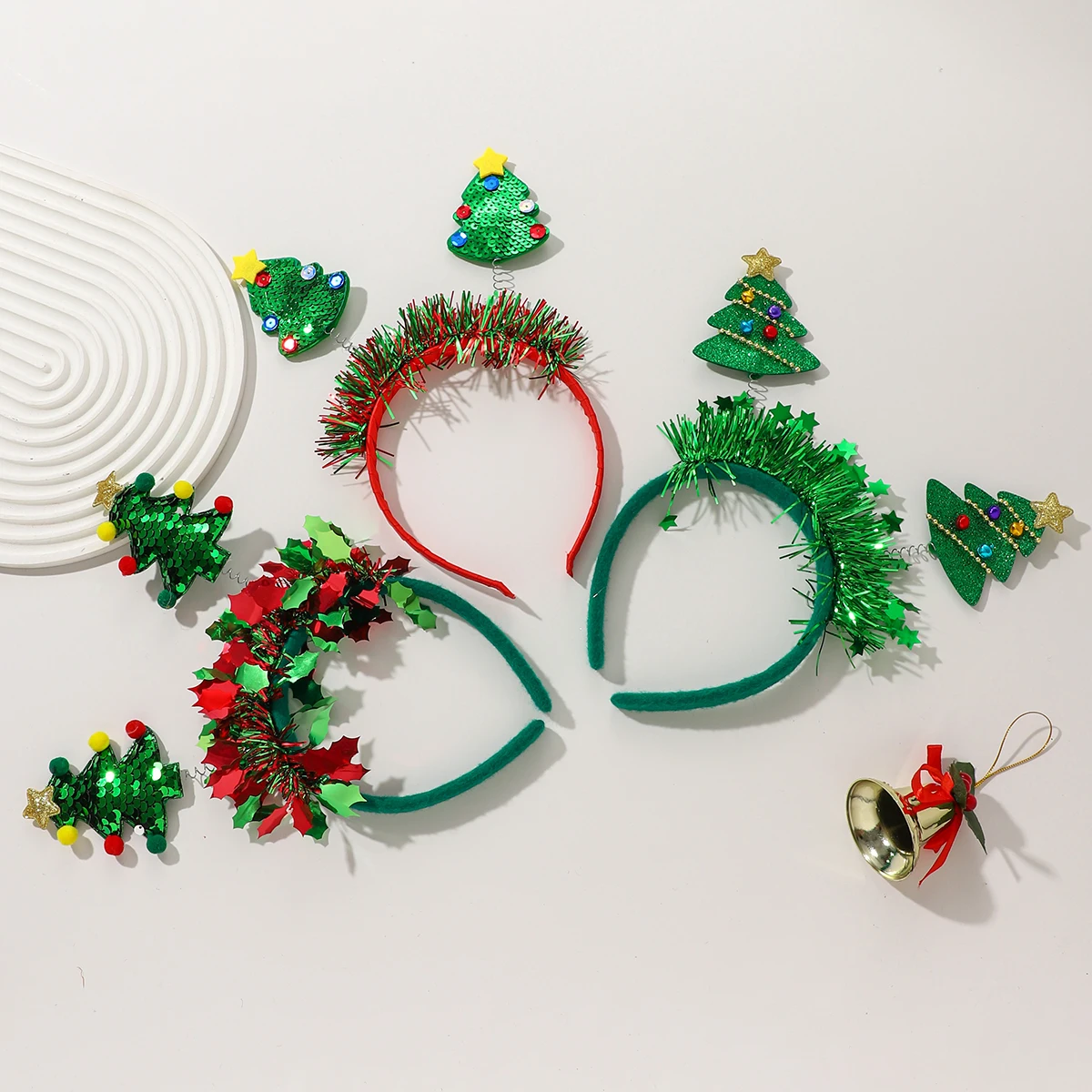 

1/3 PCS Christmas Headband Santa Claus Elf Xmas Tree Star Headwear Decorations for Girls Women Merry Christmas New Year Gifts