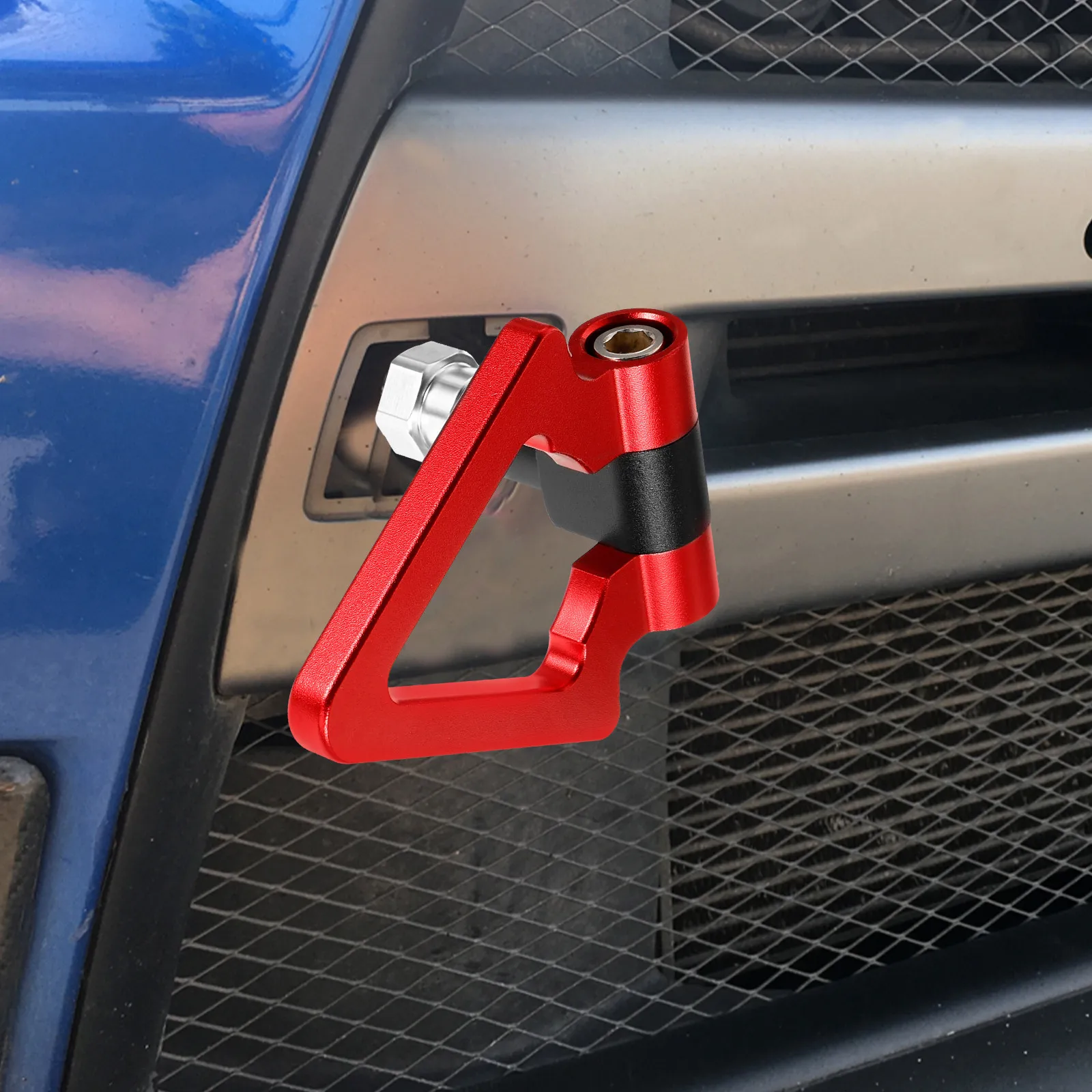 

Aluminum Alloy Tow Hook Heavy Duty Racing Style For Cars Trucks Trailer Rear Towing Strong Load Bearing Capacity