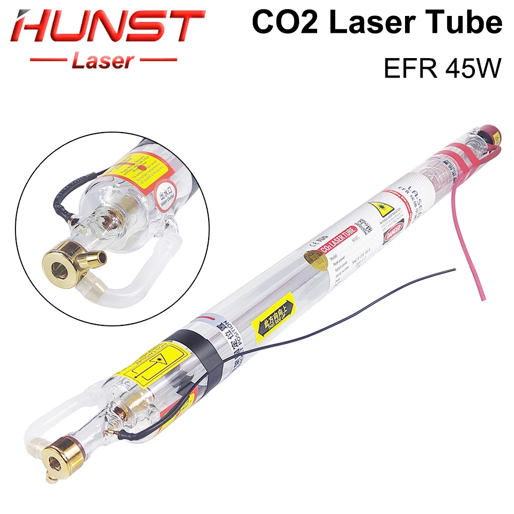 

Hunst EFR 45W CO2 Laser Tube Diameter 50mm Length 800mm Laser Glass Lamp For CO2 Engraving Cutting Machine