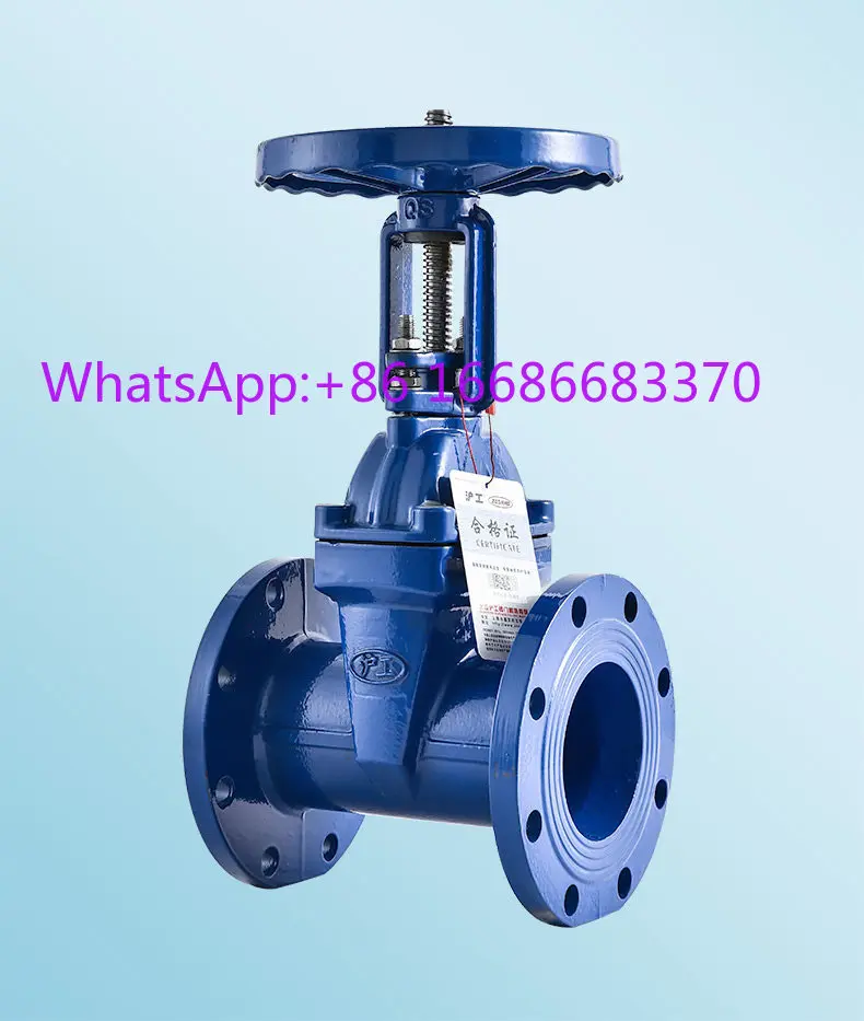 Ductile Iron Flange Gate Valve Soft Seal Elastic Seat Seal Gate Valve for Water Oil Gas Pipeline