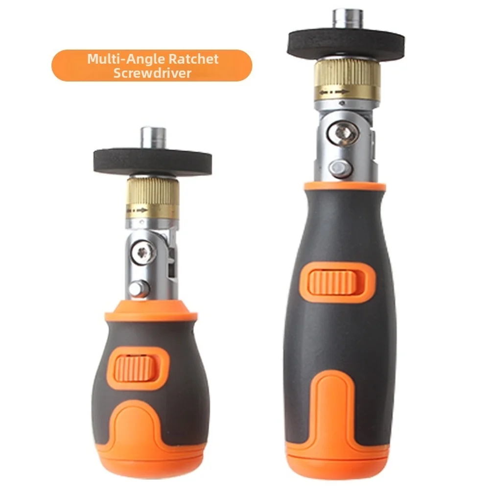 10-in-1 Multi Angle Bidirectional Ratchet Screwdriver Set With Cross Flathead Bits For Home Repairs Assembly Tasks