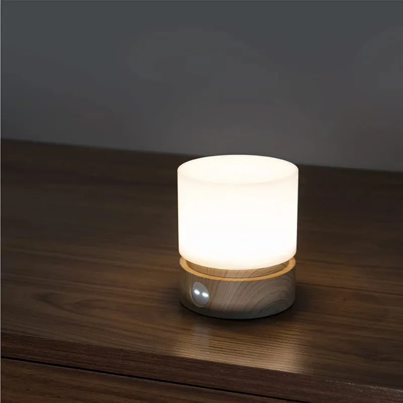 

New Cylindrical Lamp Night Light Dimmable Timer Rechargeable LED Bedromm Desktop Stepless Touch Breathing Atmosphere Lamp