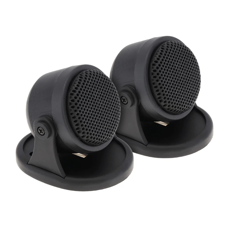 

Pre-wired 20W Flush-Mount Silk-Dome Tweeter, 1Pair Car Tweeter Speakers Mini Treble Loudspeaker Universal