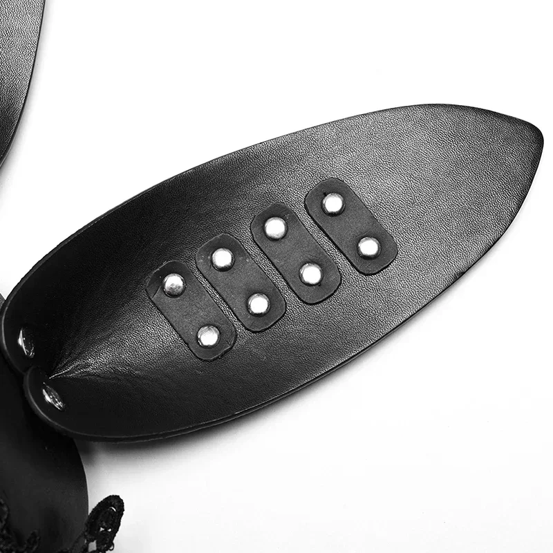 PUNK RAVE-Masque Gothique 3D Oreilles de Lapin pour Femme, Couture en Dentelle autour des Yeux, Accessoires Sexy pour Halloween, Cosplay Mignon