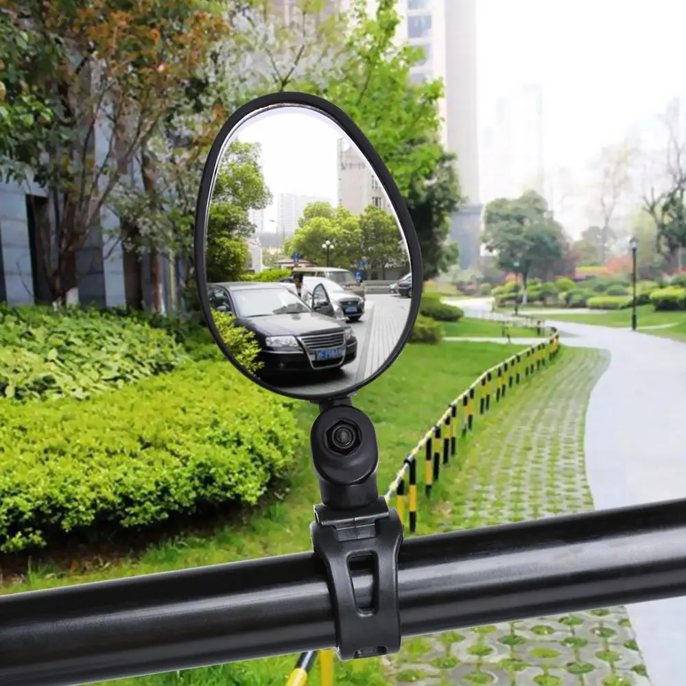 Flexible Adjustable Cycling 360° Rotate Rear View Handlebar Motorcycle Looking Glass Bicycle Mirror Bike Rearview