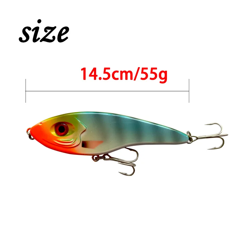 Fuheno 1PCS  Electric Wobbler VIB 145mm 55g Vatalion Sinking Vibration Fishing Lure  Goods Supercontinent Sea Fishing Jigs