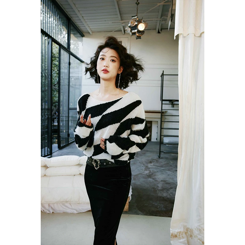 

Rosebanks Laid-ba Elegance Boat Ne Bla White Diamond ID Свитер Женский свободный крой Повседневный Sle Pure Online Ss