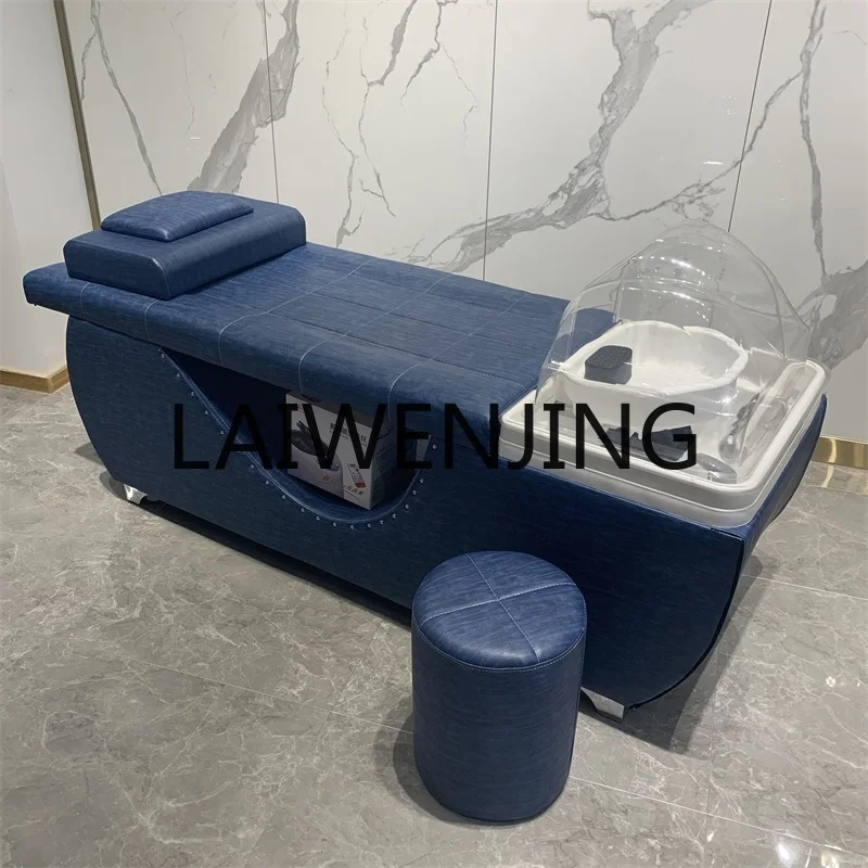 Thai Head Therapy Shampoo Chair Hair Salon Lying Flat Lying Completely Barber Shop Flushing Bed