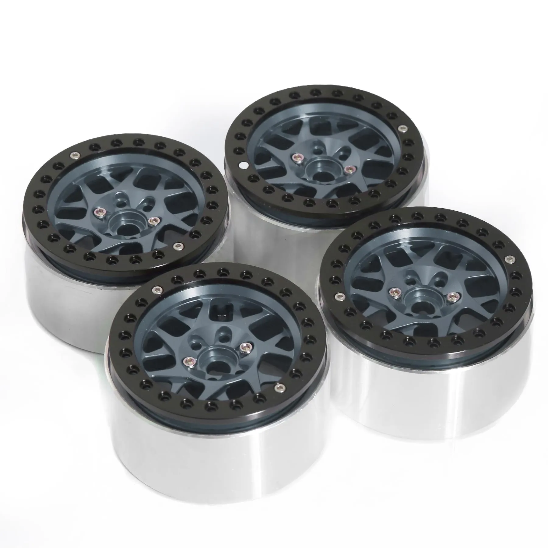 

1.9in Metal Beadlock Wheel Rims Wheel Hub 12mm Hex for 1/10 RC Crawler Car Axial SCX10 Traxxas TRX4RC4WD D90 Redcat Gen8 VS4-10
