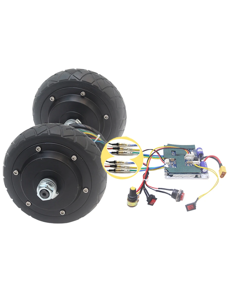 24V 36V 180W 250W 5.5Inch Gearless Brushless DC Hub 139 Motor Dual Drive Speed Regulation High Torque For Electric Food Trucks