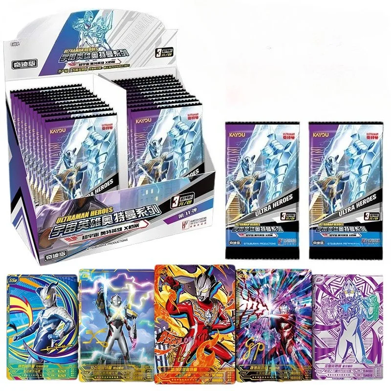 ウルトラマンカード-ミラクルエディション-バージョン11-3元パック-lgr-フルスターカード-イレブン-バレッツ-フルボックス-サイロカード-カユ-正規品