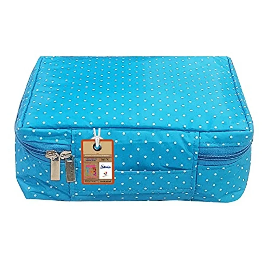 

Portable Travel Makeup Train Case Cosmetic Organizer with Adjustable Divider for Women Girls Gifts WaterResistant Daily Storage