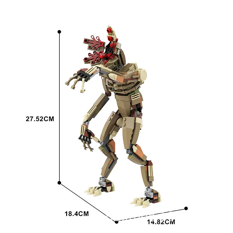 MOC Demogorgon Monster Movie Fans Building Blocks Set Strangered Figures Bricks Toys Kids Brithday Gifts Desktop ornament Gift