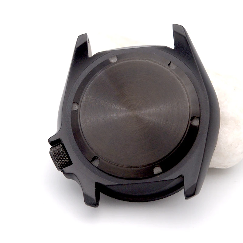 Sandblasted Matte Men Dive Watch Case Sapphire Glass Fit SKX007 SKX009 NH34 NH35 NH36 Automatic Movement Repair Parts