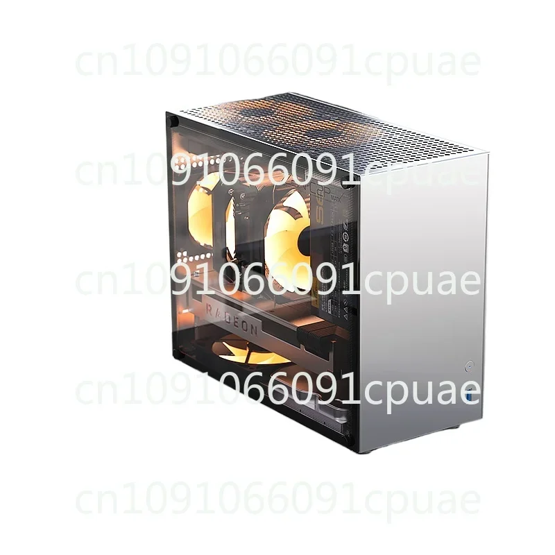 C2P MATX ITX Small Chassis All Aluminum Glass Side Transparent ATX Power Supply K88 Mini Computer Chassis