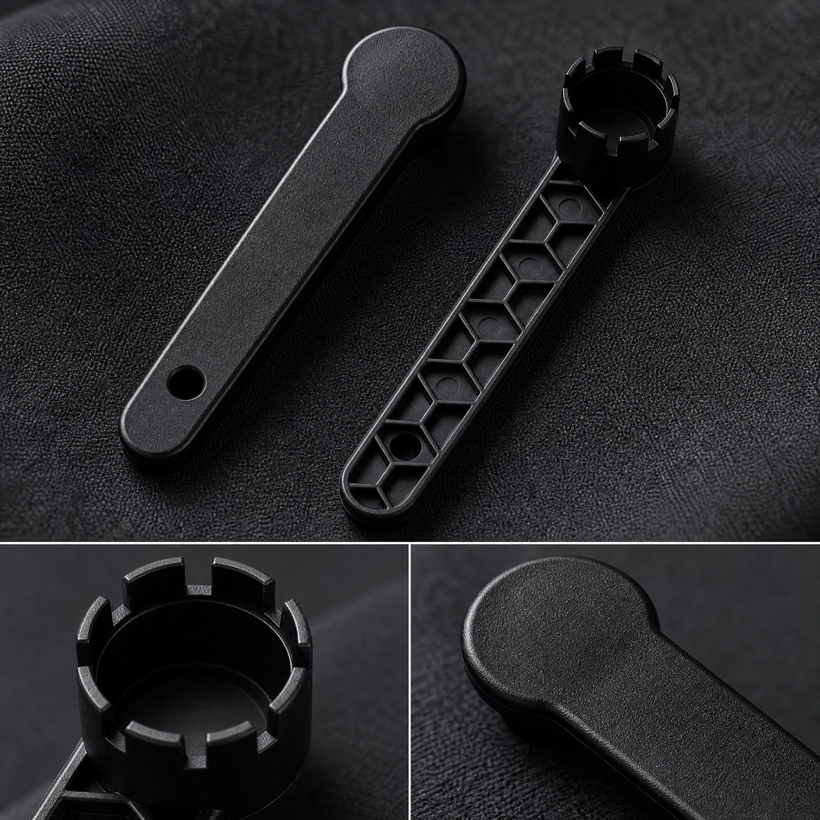 Eight-Tooth Valve Wrench Reinforced Plastic Valve Wrench with Hanging Hole 8-Groove Spanner Sturdy Practical