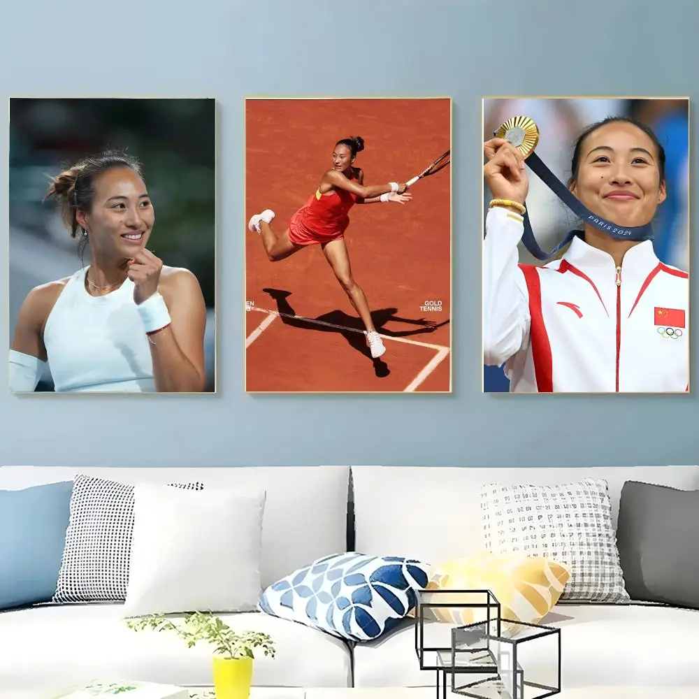 Professional Tennis Athlete Z-Zheng Qinwen Poster Creative Indoor Decorative Artwork & Modern Home Decor