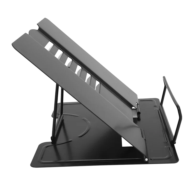 ABGG-2X Desk Book Stand Metal Reading Rest Book Holder Angle Adjustable Stand Document Holder Sturdy Lightweight(Black)