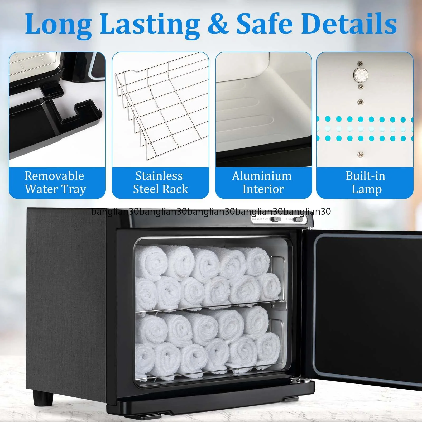Salon Beauty Shop High Temperature Hot Compress Steam Wet Towel Heating Disinfection Cabinet Small Machine