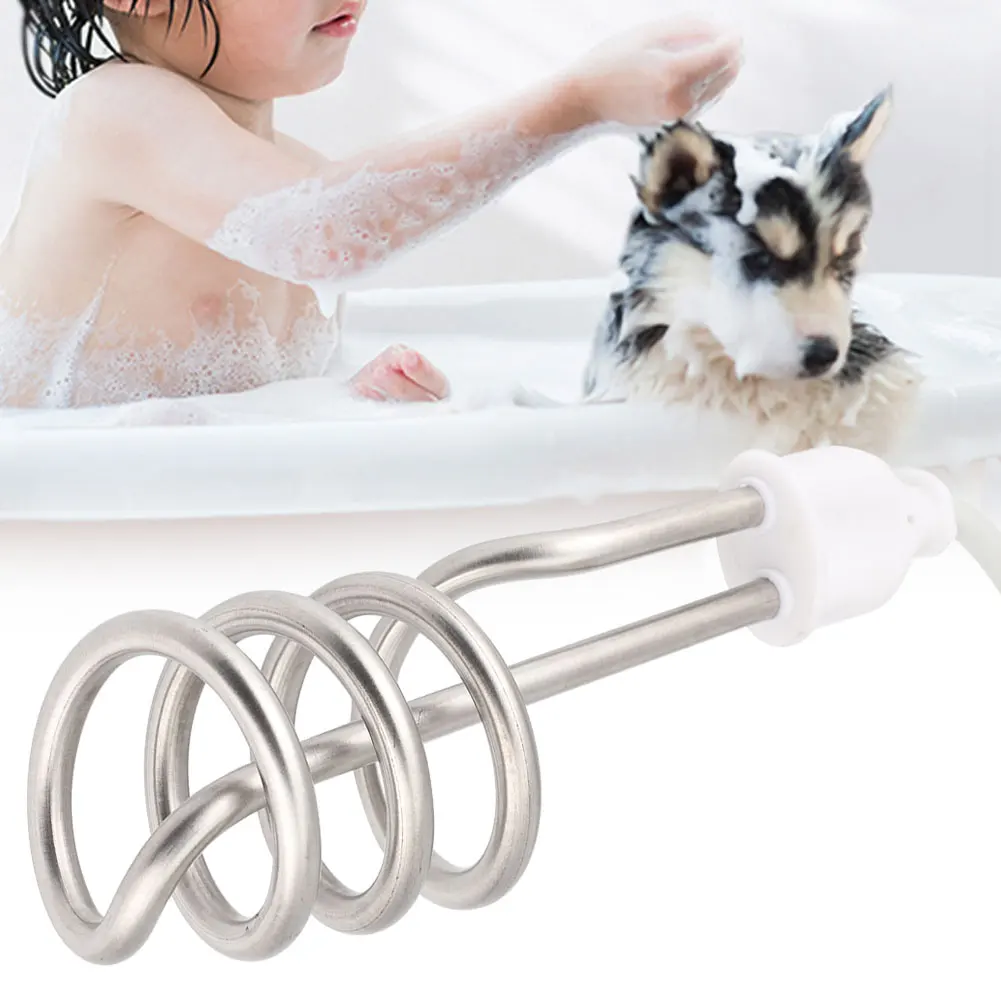 2500W Rvs Insteekverwarmer Boiler Tankless Water Verwarmingselement Thuis Elektrische Boiler AU Plug 220V