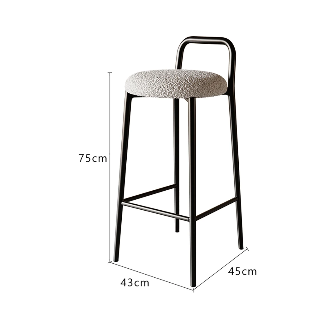 Design Trendy Chairs Bar Quality Modern Nordic Ergonomic Party Chairs Luxury Delicate Silla Alta Para Barra Salon Furniture