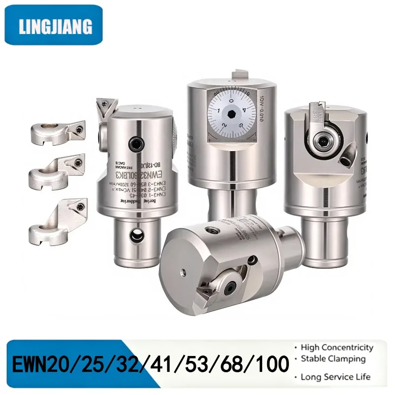 EWN EWN20 EWN25 EWN32 EWN40 EWN52 EWN68 EWN100 Tool Head, BT40 SK40 HSK63A NT40 MT3 MT4 R8 LBK Tool Holder, RBH TCT SDJ