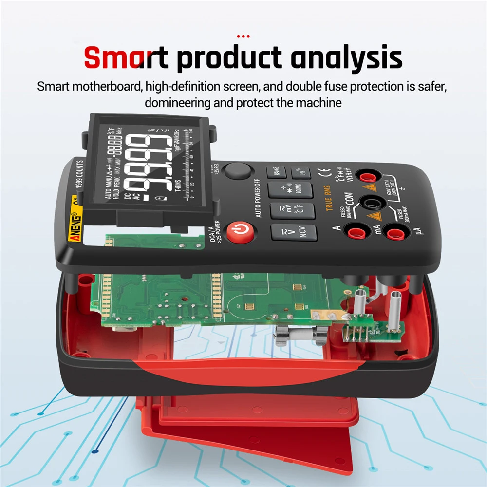 ANENG Q1 Digital Multimeter Voltage Meter Tester Professional Multimetro DIY Transistor Capacitor NCV Testers Lcr Meter