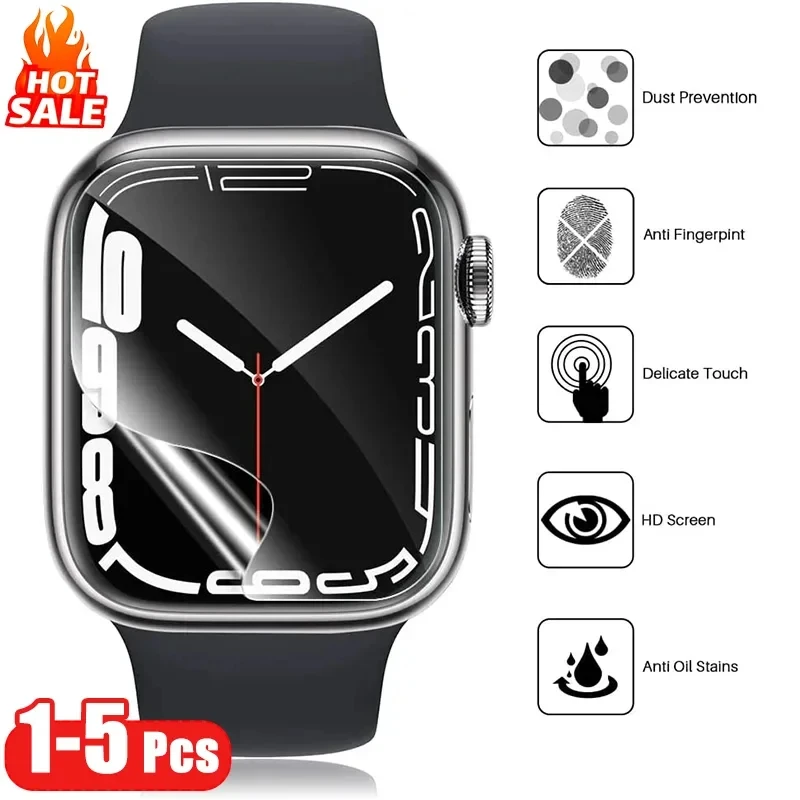 Screen Protector Film For Apple Watch Series 10 46mm 42mm Soft TPU Hydrogel HD Clear Film for iWatch 10 42MM 46MM Accessories