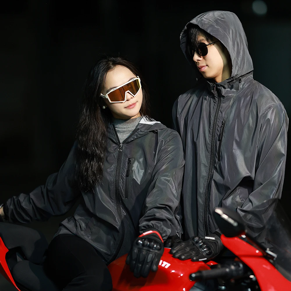 WOSAWE New Motorcycle Jacket Spring Winter Biker Windbreaker Moto Reflective Clothing Motorbike Safety Protection Hoodies Coat