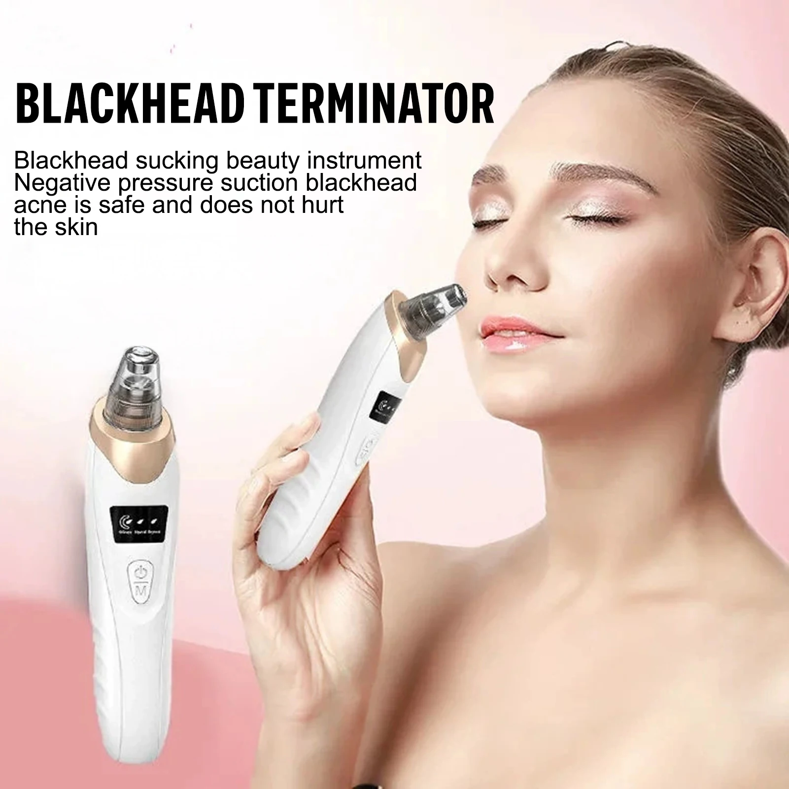 3 مستويات أجهزة إزالة الرؤوس السوداء الكهربائية USB قابلة للشحن منظف المسام فراغ أدوات إزالة الرؤوس السوداء للنساء ماكياج الوجه