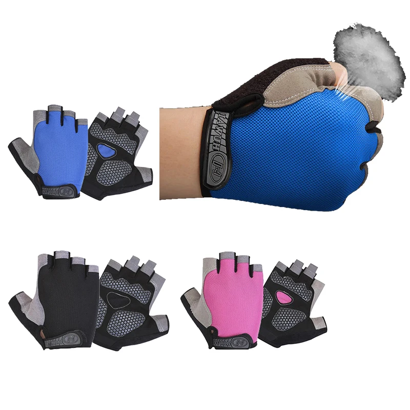 

Summer Half-Finger Cycling Gloves Men Women Sports Fitness Riding Motorbike Road Bike Outdoor Fishing Shock-Absorbing Gloves