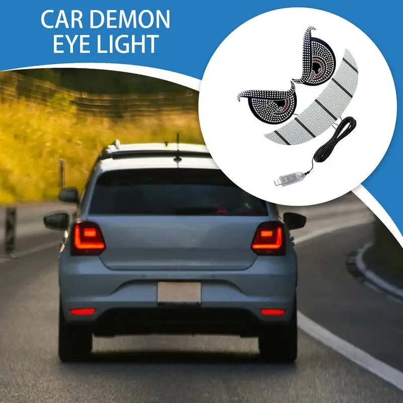 

Car Eye Lights Demon Eye Lights Decorative Plug In 11 Modes Adjustable Windshield Display For Night Lighting Effects Outdoor