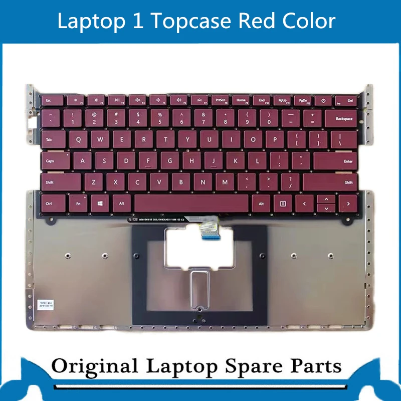 Original Keyboard for Microsoft Surface Laptop 1 2 1769 1782 US 13.5 Inch Red