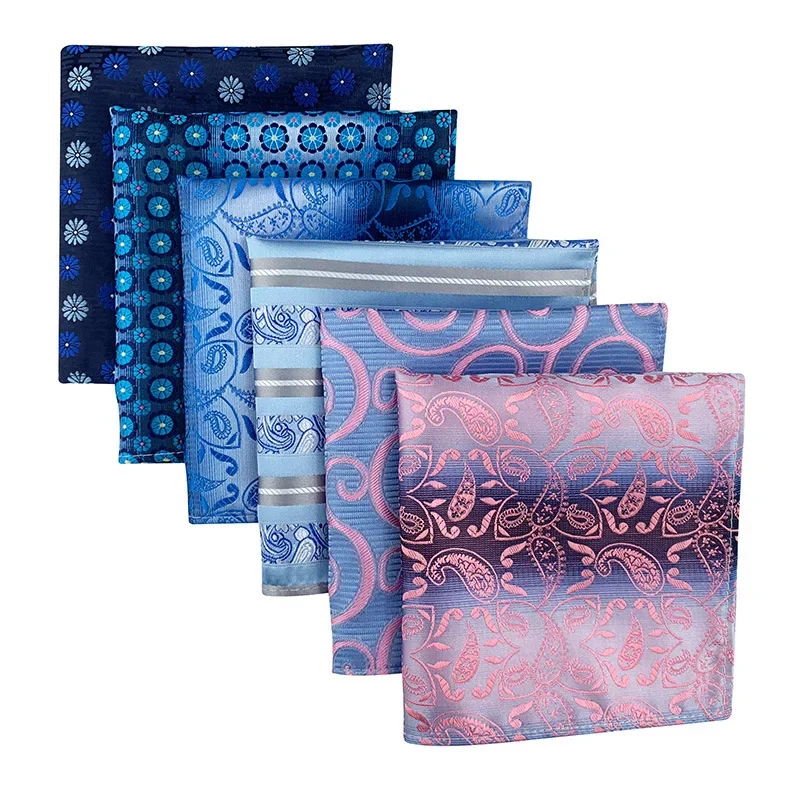 하이 퀄리티 클래식 손수건, 폴리에스터 꽃, Hanky 신사, 비즈니스 웨딩 파티 포켓 스퀘어 졸업 선물, 25cm