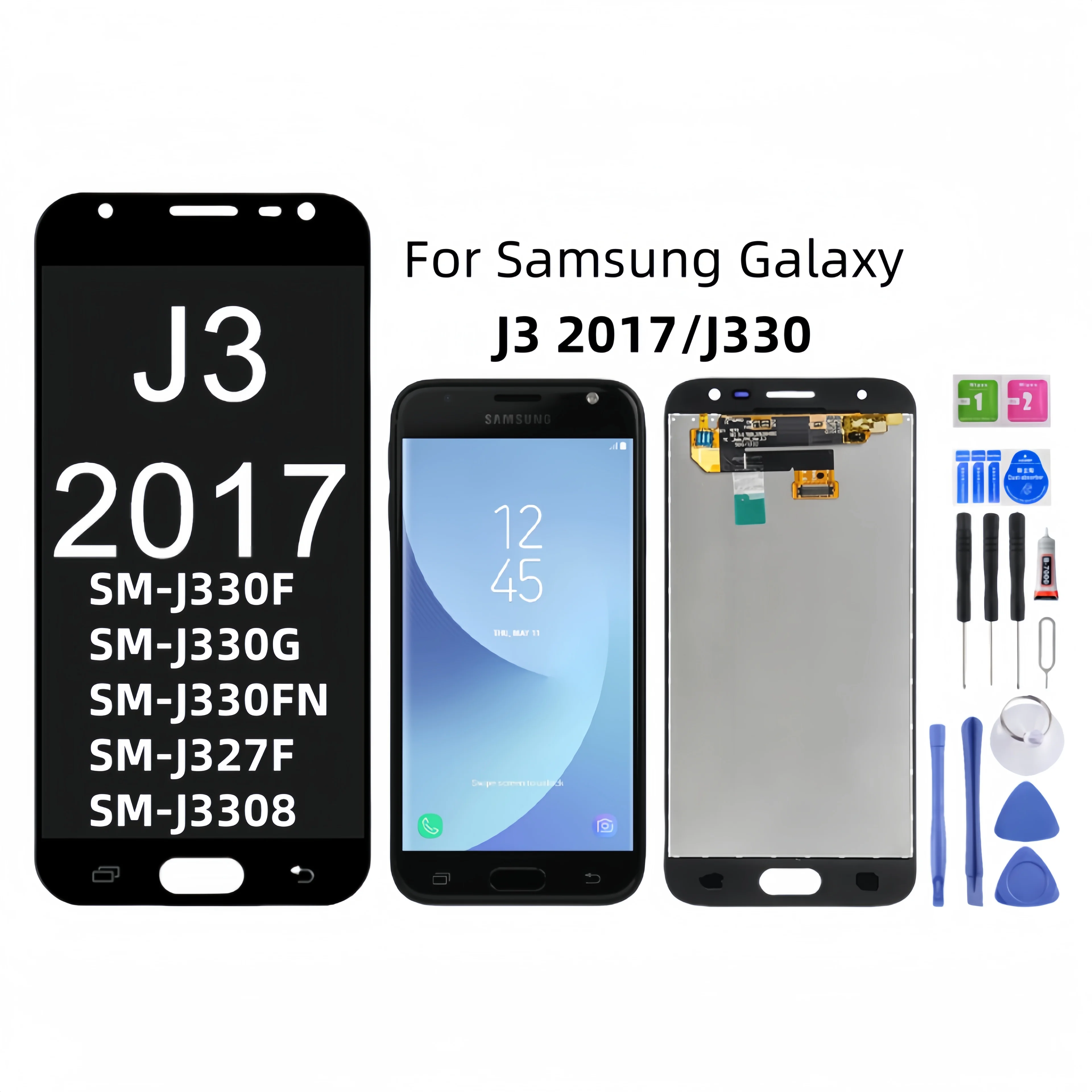 For Samsung Galaxy J3 2017 J330 SM-J330F J330G J330FN J327F J3308 Lcd Display Touch Screen Digitizer Assembly Replacement