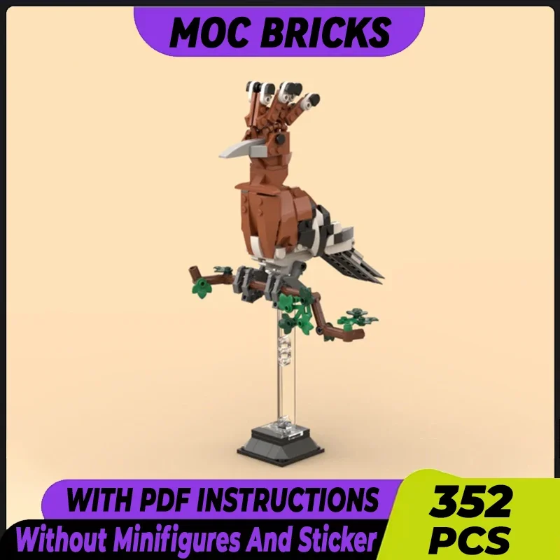 

Современная модель птицы и животного Moc, строительные кирпичи, красивая птица, технология, модульные блоки, подарки, рождественские игрушки, наборы «сделай сам», сборка
