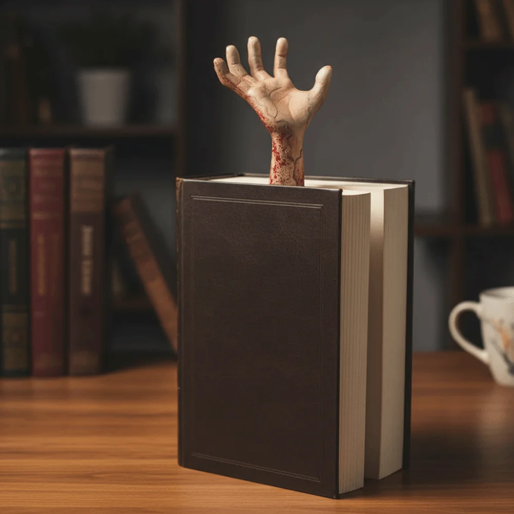 

Funny Horror Hands Bookmark Creative Scary Hand Bookmarks Resin Crafts Devil'S Hand Bookmark School Stationery Student Supplies