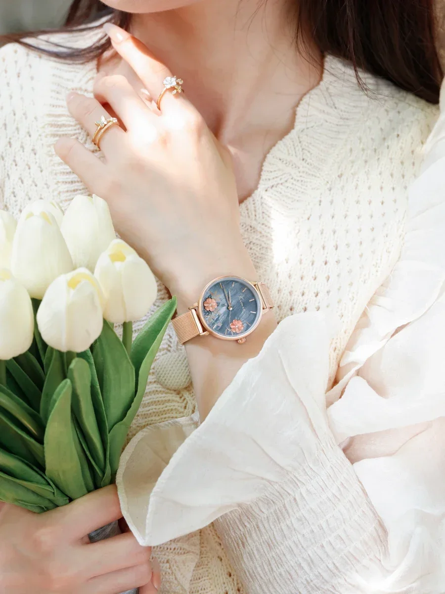 

Fashion style Fritillary watch women's light luxury niche student simple temperament women's watch waterproof and advanced sense