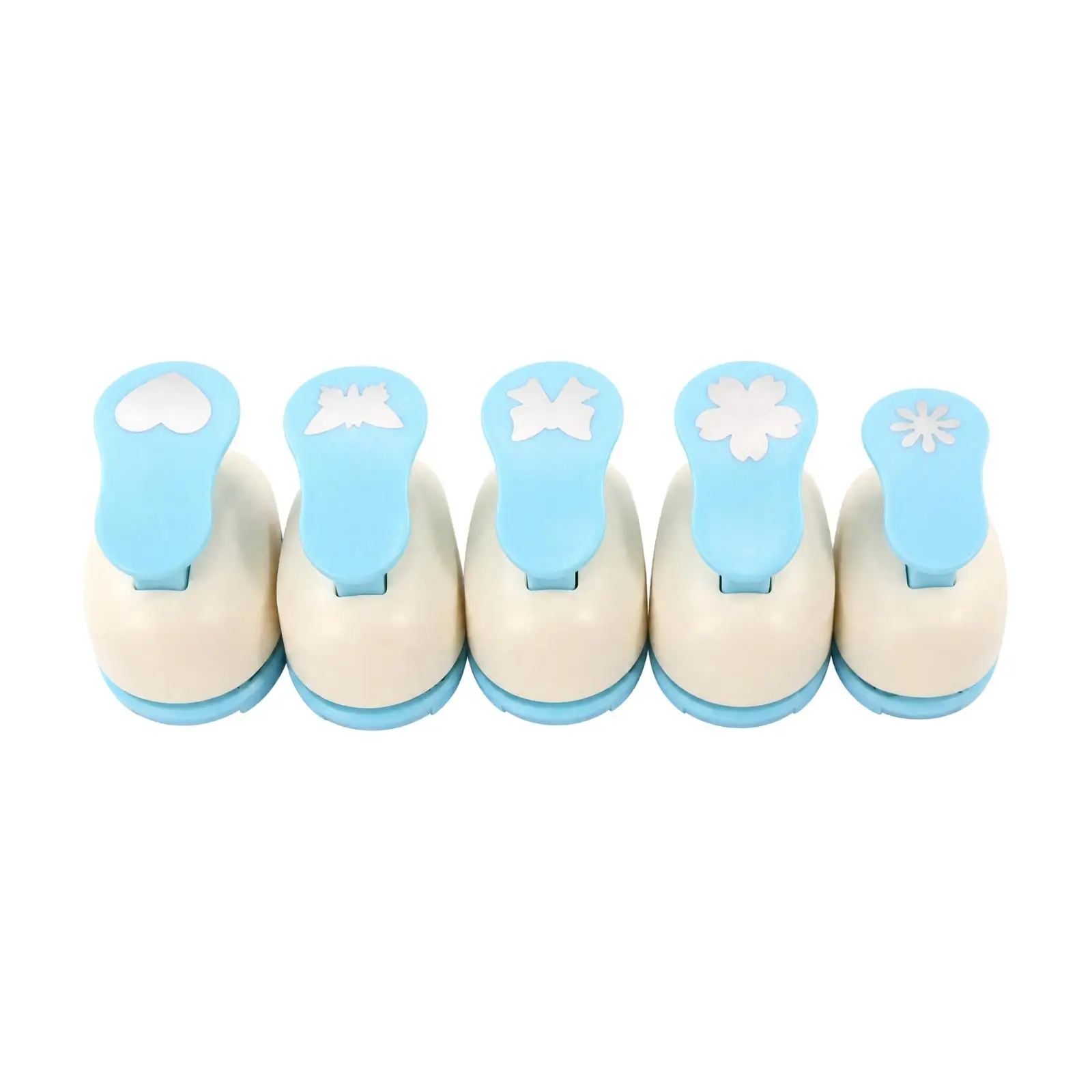 5 Pieces Paper Craft Puncher Accurate Decorative Paper Punch Versatile Simple Press for Scrapbookers, Scrapbooking, Card Making