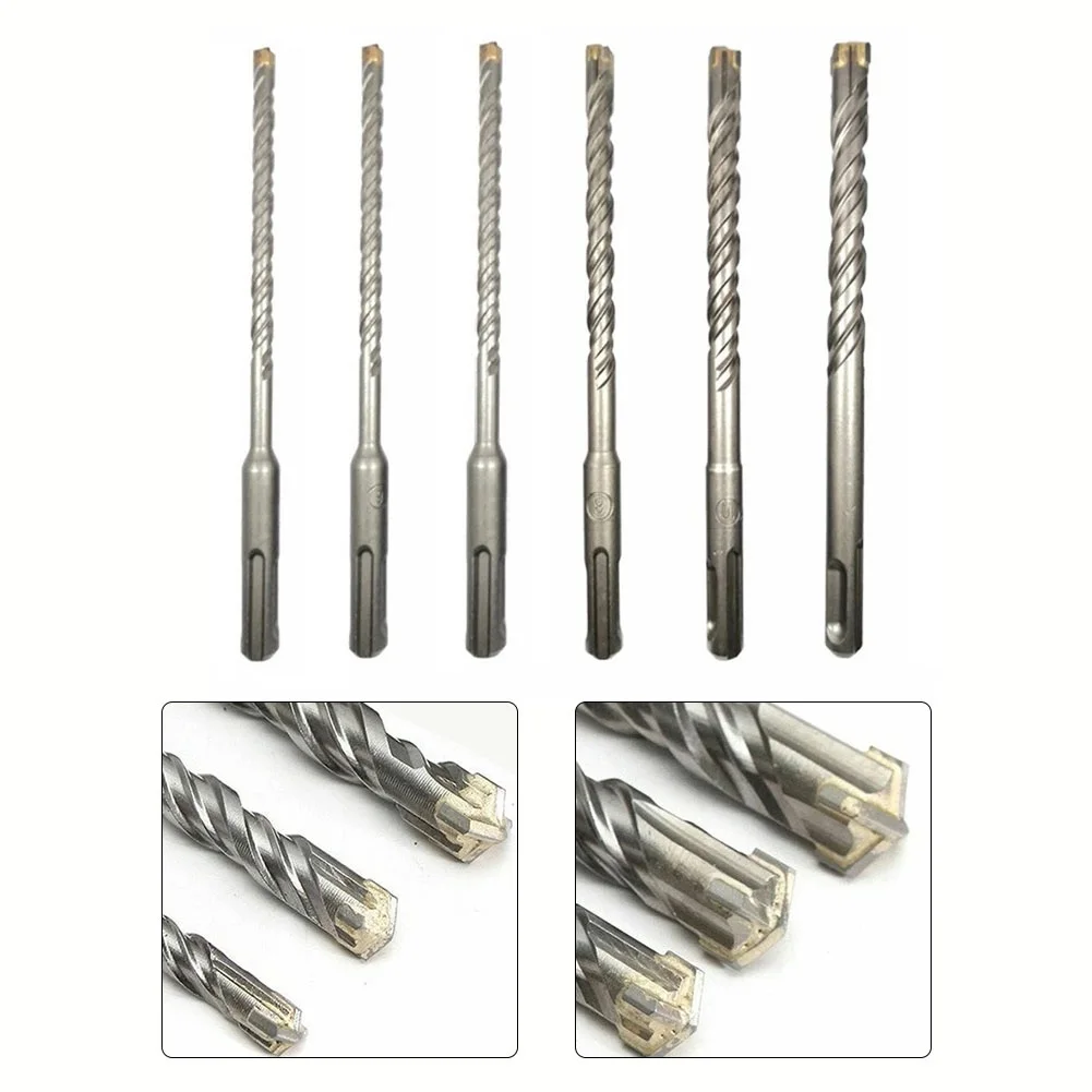 Punta da trapano per calcestruzzo 1Pc 5-12mm punta a croce 4 frese 110mm per strumenti di perforazione per perforazione di fori per muratura trapano a percussione elettrico