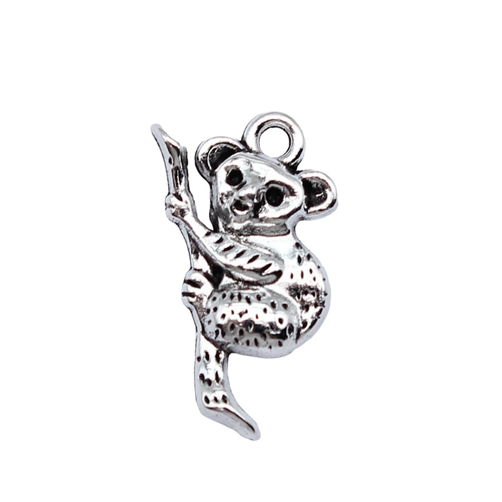 Bag Charm Koala Bear Charms Jewelry Materials 22x13mm 20pcs