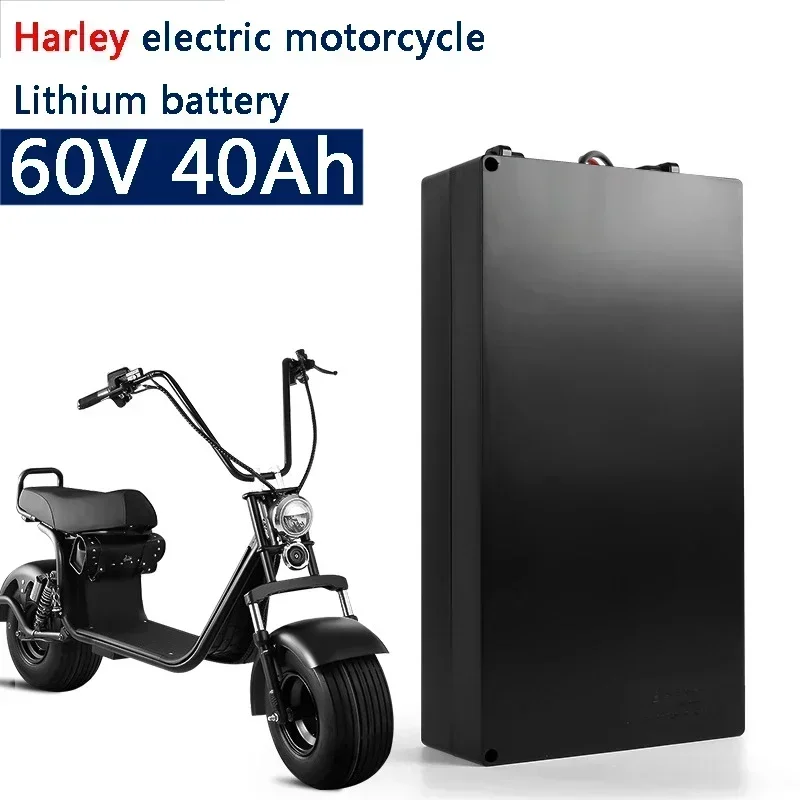 

New Waterproof 60V 40Ah Lithium Ion Battery 60v 30Ah 20Ah for 1500W 2000W Motor Bike Citycoco X7 X8 X9 Scooter + 3A Charger