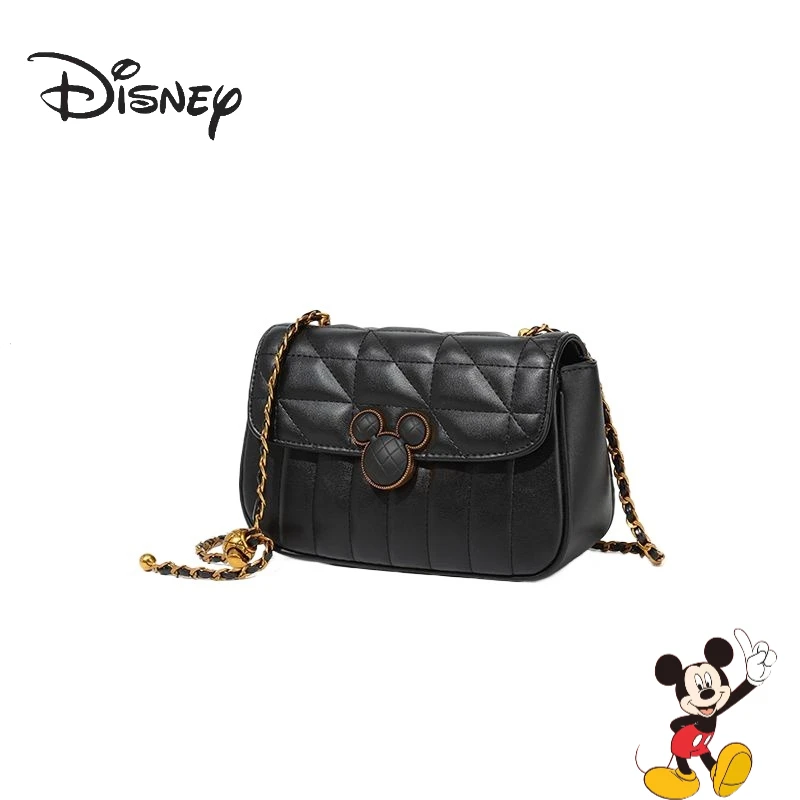 

Disney Mickey cartoon square shoulder bag creative girls' small fragrant wind high-end chain handbag Halloween Christmas gift.