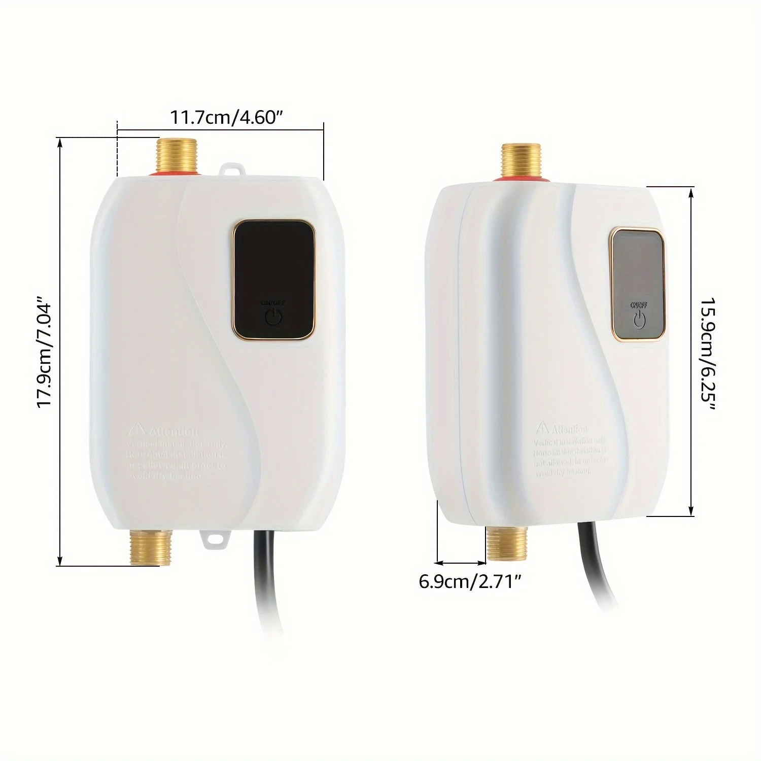 3000w 110V 220V Fast Water Heating Electric Digital Mini Quick Instant Bathroom Kitchen Tankless Washing Water Boiler
