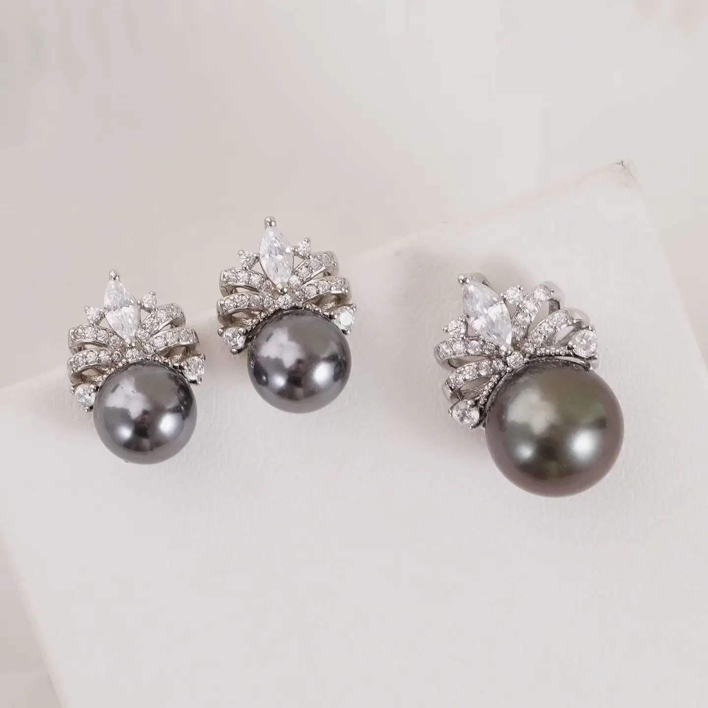 

Комплект для изготовления украшений: основы для кулонов и серег из стерлингового серебра S925, фурнитура для жемчуга 9-11 мм