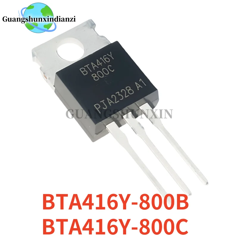 10Pcs Brand New BTA416Y-800B BTA416Y-800C BTA416Y 16A 800V TO-220 Best Quality transistor In Stock